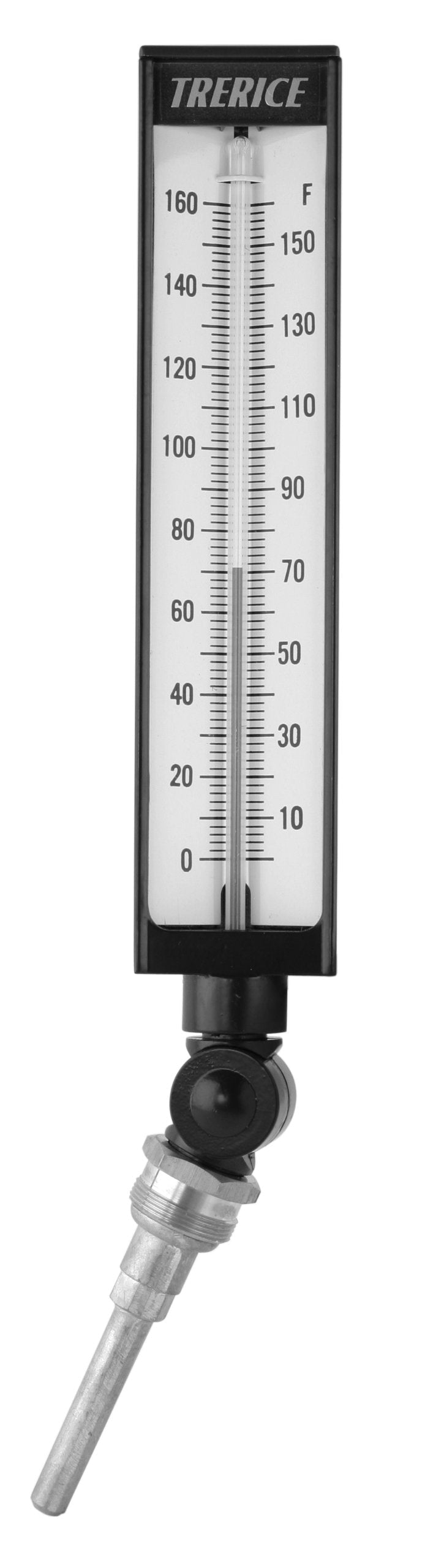 [Australia - AusPower] - Trerice BX9140304 Adjustable Angle Industrial Thermometer, 9" case, 3.5" Aluminum stem, 0-160˚F 