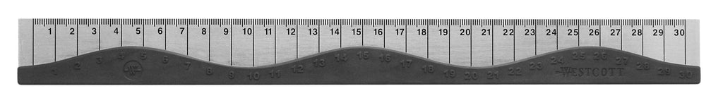 [Australia - AusPower] - Westcott 12-Inch Wave Ruler, Black Single 