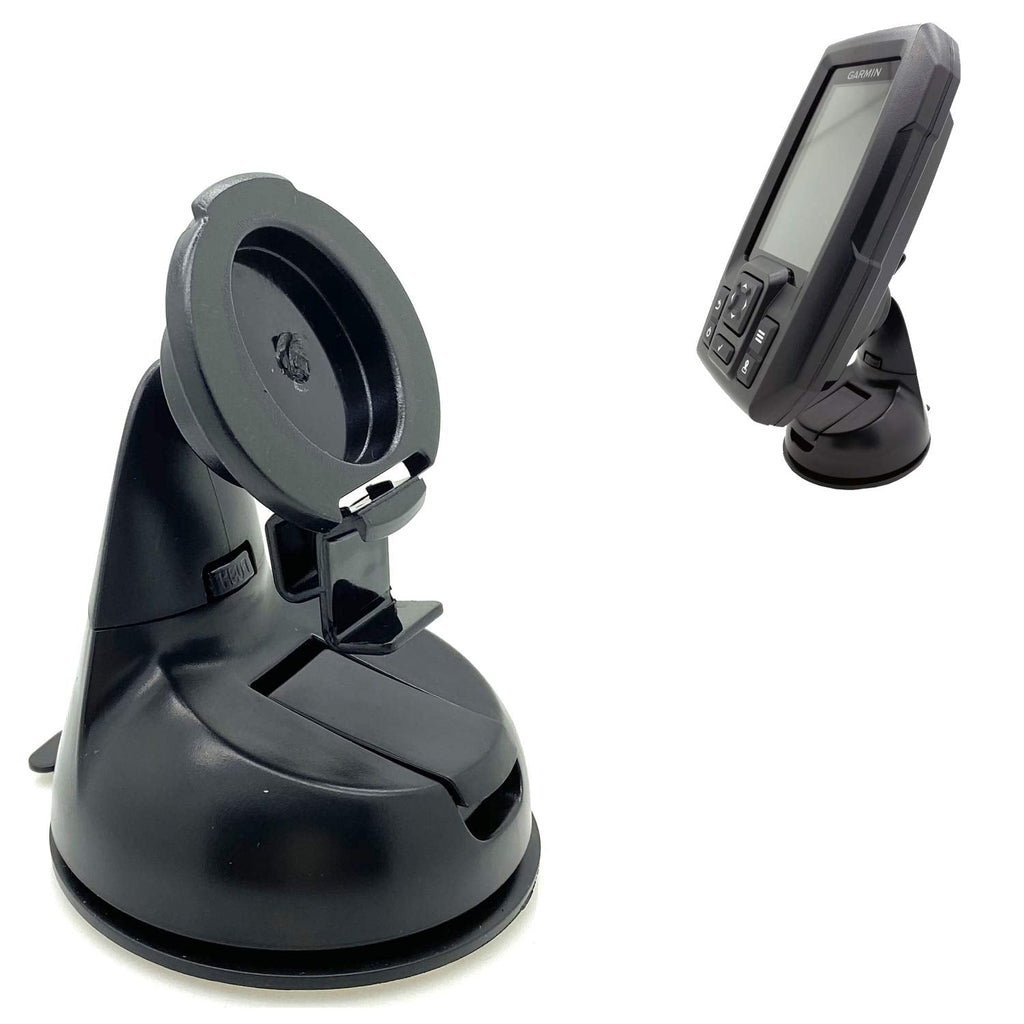 [Australia - AusPower] - ChargerCity Rigid Low Profile GelBase GripLock Suction Mount Holder for Garmin Striker 4 4cv 4 dv Fishfinder GPS Black 