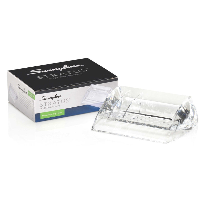 [Australia - AusPower] - Swingline Memo & Paper Clip Holder, Acrylic, Stratus, Clear (S7010136) 