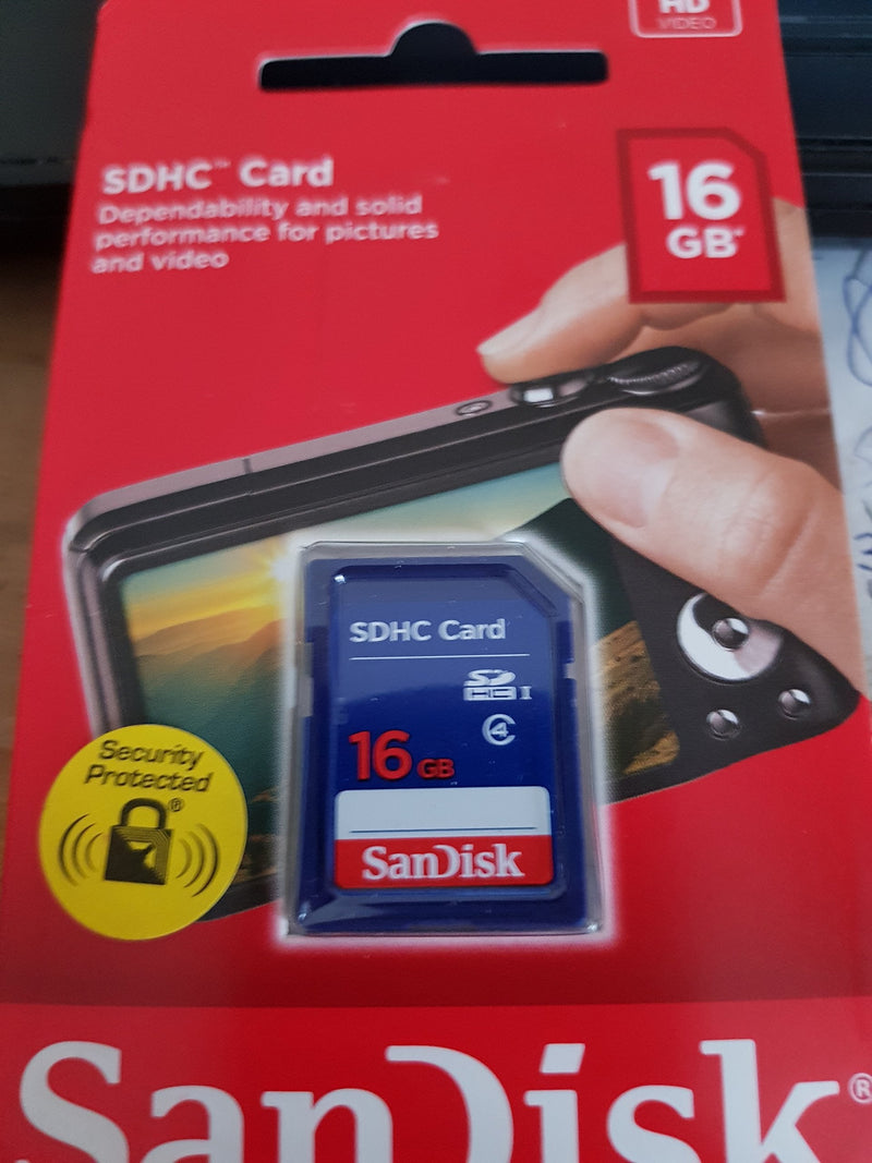 [Australia - AusPower] - SanDisk 16GB Class 4 SDHC Flash Memory Card - Retail Package 