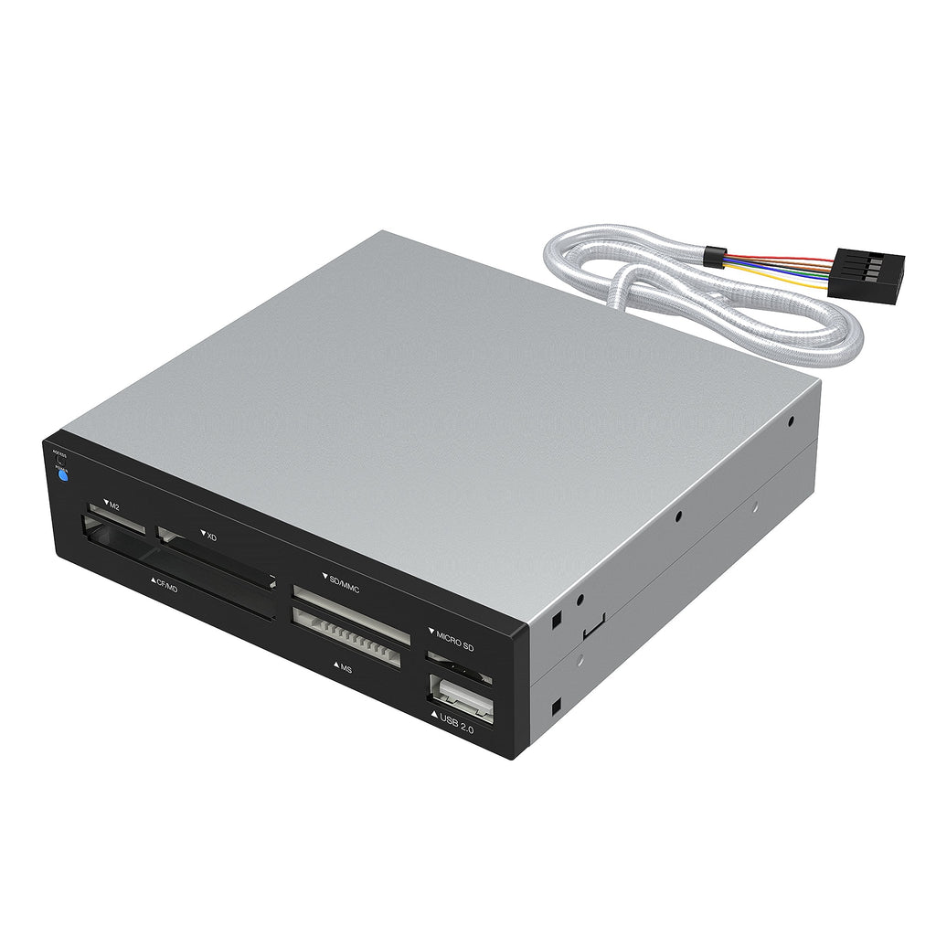 [Australia - AusPower] - SABRENT 74-in-1 3.5-Inch Internal Flash Media Card Reader/Writer with USB Port (CR-USNT) Supports 74 Memory Type 