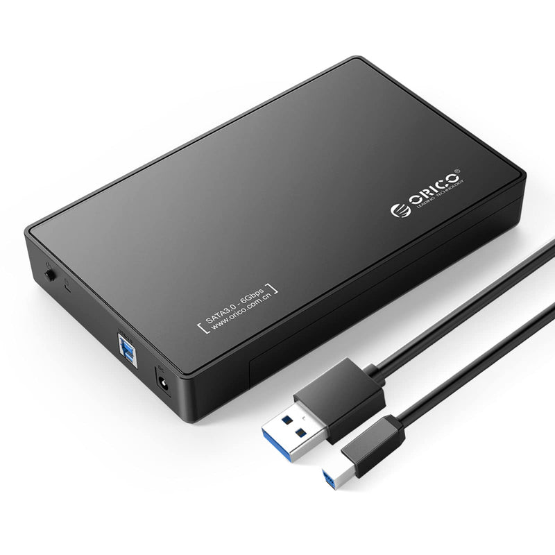 [Australia - AusPower] - ORICO Toolfree USB 3.0 to SATA External 3.5'' Hard Drive Enclosure Case for 3.5 Inch SATA HDD and SSD [Support UASP and 16TB Drives]-3588US3 