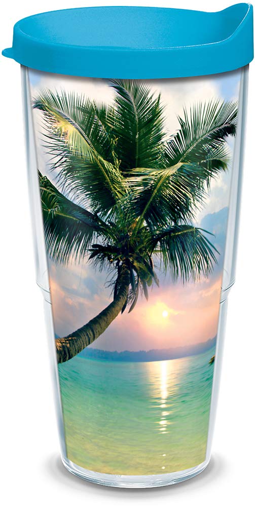 [Australia - AusPower] - Tervis Sunset in Paradise Made in USA Double Walled Insulated Tumbler, 1 Count (Pack of 1), Clear 