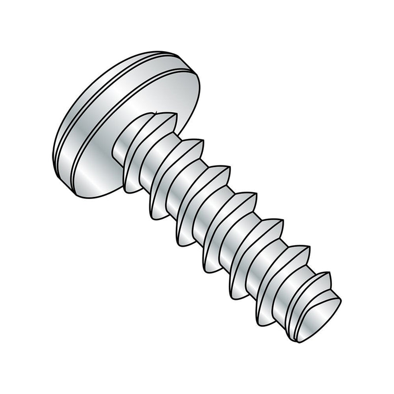 [Australia - AusPower] - Steel Thread Rolling Screw for Plastic, Zinc Plated, Pan Head, Phillips Drive, #4-20 Thread Size, 5/8" Length (Pack of 100) 