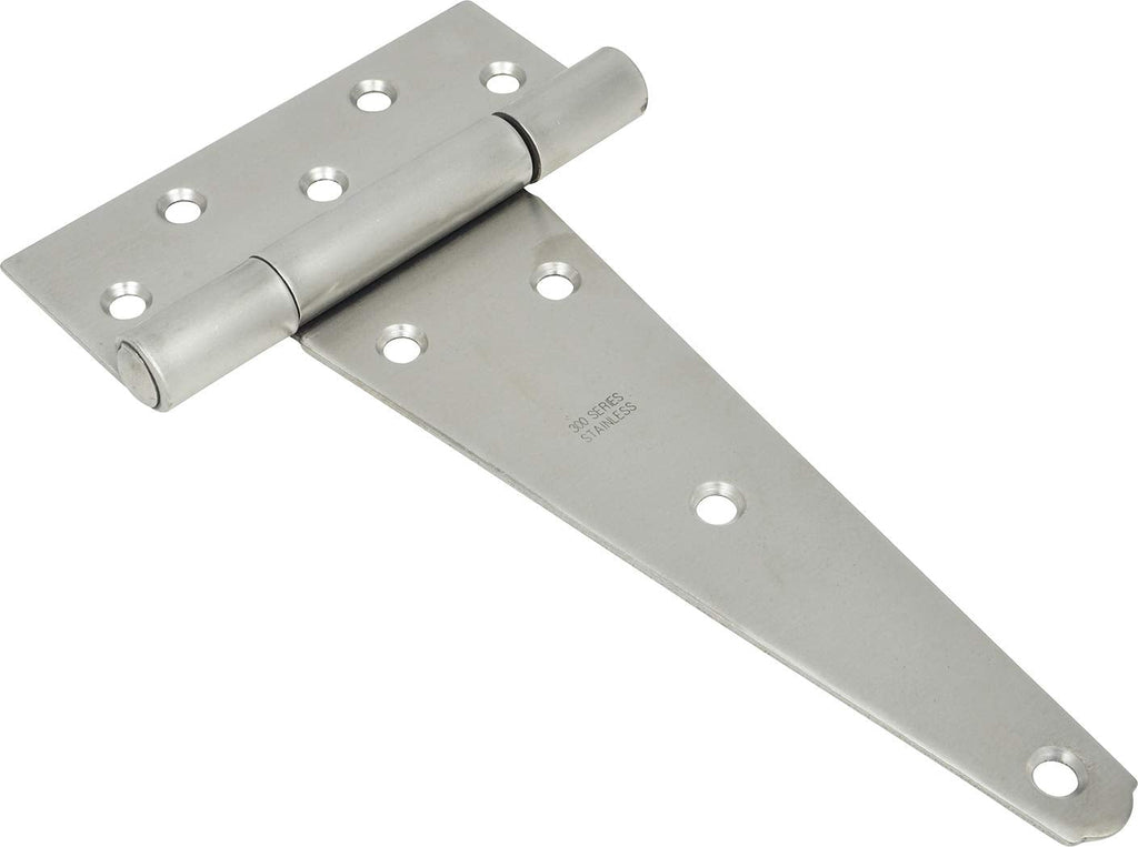 [Australia - AusPower] - Hillman Hardware Essentials 851830 Heavy Duty T-Hinges Stainless Steel 8" 