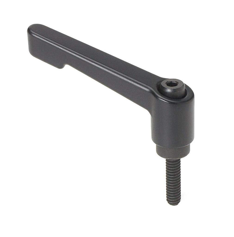 [Australia - AusPower] - Morton MH-303 Die Cast Zinc Handle Adjustable Clamping Lever with Stud, Inch Size, 0.78" Stud Length, 1/4-20 Thread Size, 1.30" Height 