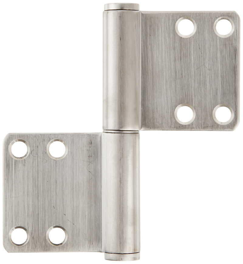 [Australia - AusPower] - Sugatsune S-6173-2 Lift Off Hinge, Stainless Steel 304, Brushed Finish, 3mm Leaf Thickness, 100mm Open Width, 16mm Pin Diameter, 102mm Height 
