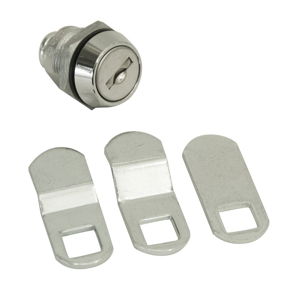 [Australia - AusPower] - Southco cm Series Chrome Plated Zinc Alloy Sealed Cam Lock, 0.28" Thick 