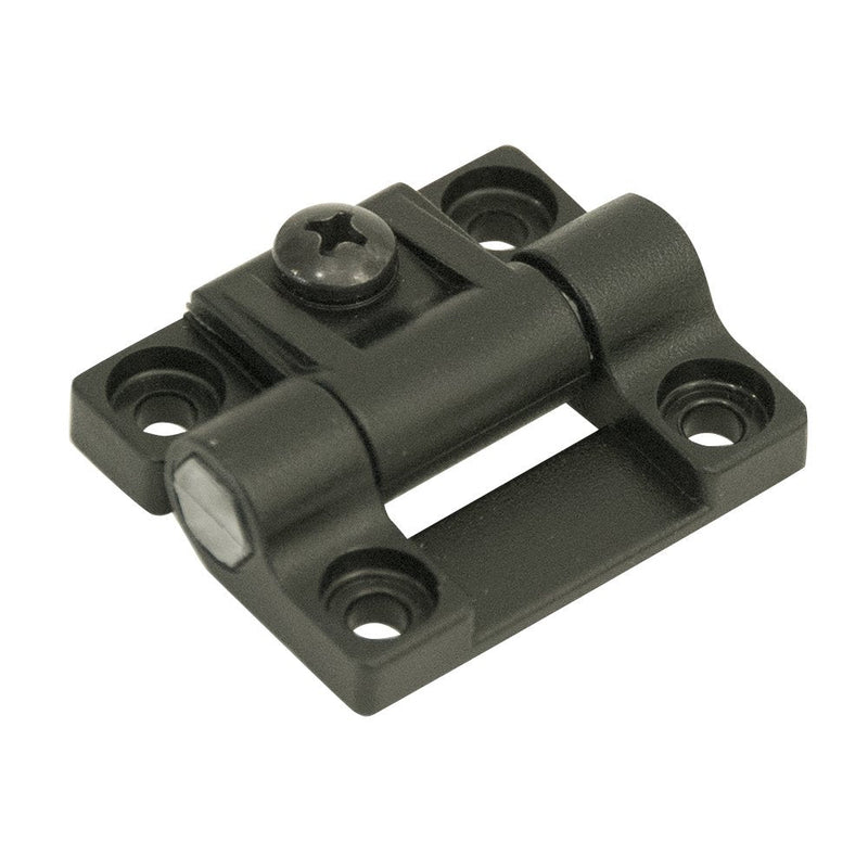 [Australia - AusPower] - Southco E6-10-301-20 Series Adjustable Torque Position Control Hinge with Holes, Acetal Copolymer, 1.69" Leaf Height, 6.99 in-lbf Symmetric Torque, Black, Pack of 1 