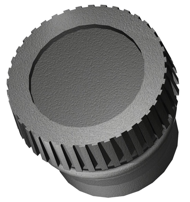 [Australia - AusPower] - Innovative Components AN82-K2A22 .75" Knurled knob 8-32 zinc yellow insert black pp (Pack of 10) 