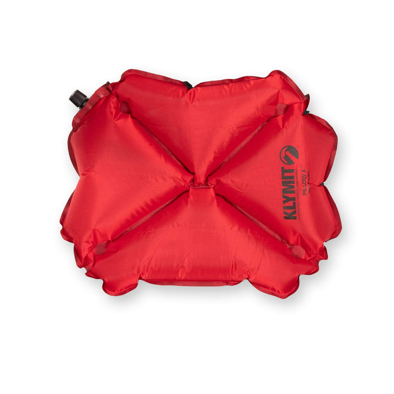 [Australia - AusPower] - Klymit Pillow X Inflatable Camping & Travel Pillow, Red/Gray 