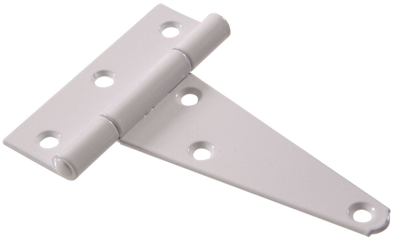 [Australia - AusPower] - Hillman Hardware Essentials 852780 Heavy Duty T-Hinges White 4" - 2 Pack 