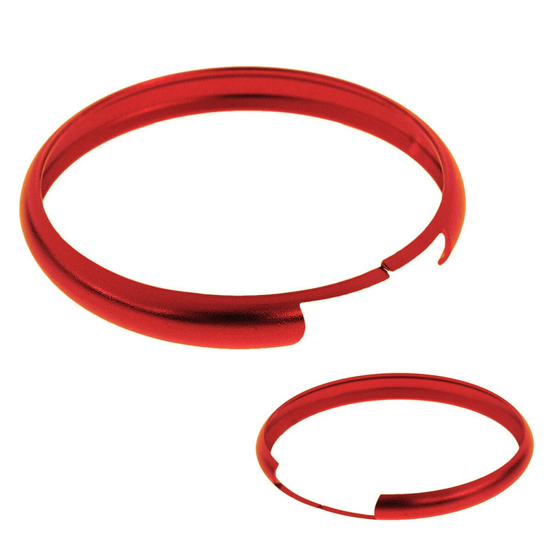 [Australia - AusPower] - iJDMTOY Red Aluminum Smart Key Fob Surrounding Ring Decoration Compatible With 2008-2014/2015 Gen2 Mini Cooper R55 R56 R57 R58 R59 & Gen1 R60 R61 