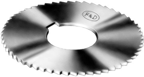 [Australia - AusPower] - F&D Tool Company 15401-J158 Jeweler's Slotting Saws, High Speed Steel, 2" Diameter, 0.025" Width, 3/8" Hole Size, 24 Teeth per Inch, 152 Teeth per Saw 