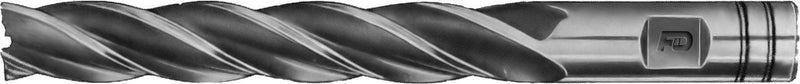 [Australia - AusPower] - F&D Tool Company 18383-F912 Multiple Flute End Mill, Single End, Extra Long, High Speed Steel, 3/8" Mill Diameter, 3/8" Shank Diameter, 2.5" Flute Length, 4.25" Overall Length, 4 Number of Flutes 1 