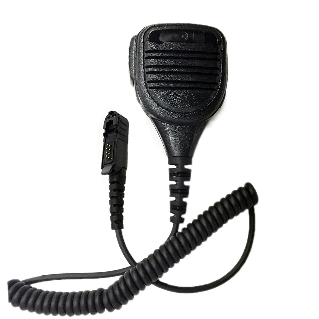 [Australia - AusPower] - Lapel Shoulder Mic Heavy Speake Mic Compatible with Motorola Radio XPR3000 XPR3000e XPR3300 XPR3300e XPR3500 XPR3500e XIR P6620 XIR P6600 E8600 E8608 DP2400 DP2600 MTP3250 MTP3100 MTP3200 Two Way Radio 