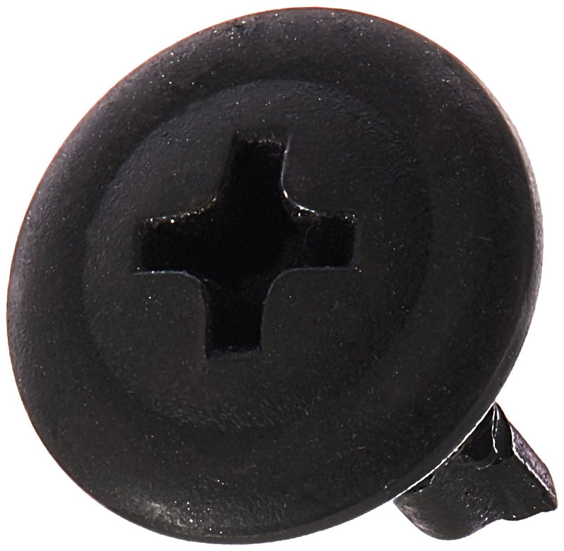 [Australia - AusPower] - Steel Self-Drilling Screw, Black Phosphate Finish, Modified Truss Head, Phillips Drive, #2 Drill Point, #8-18 Thread Size, 1/2" Length (Pack of 100) 