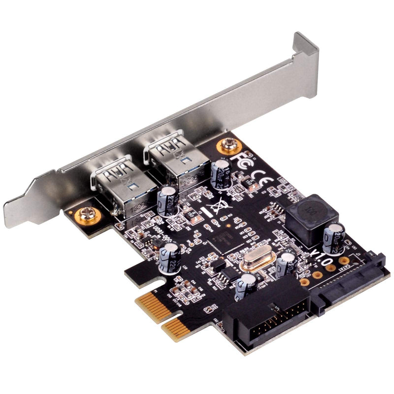 [Australia - AusPower] - Silverstone Tek PCI Express Card with Two USB 3.0 External Ports and Internal 19-Pin Dual Port Connector (EC04-E) 