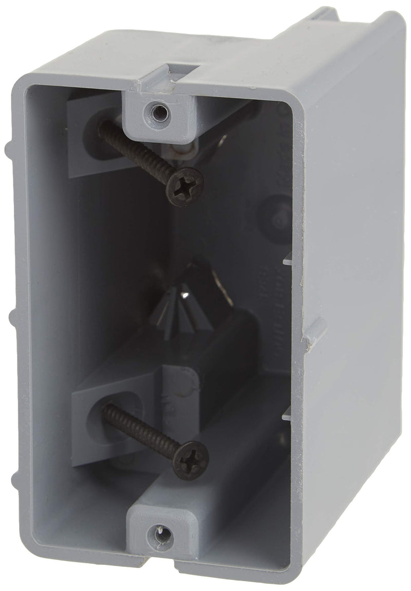 [Australia - AusPower] - Southwire Madison Electric Products MSB1G One Gang Device Box with Depth Adjustable, Heavy Duty 42lb, Gray 