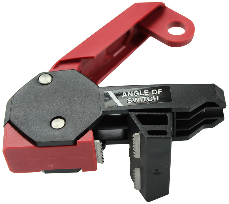 [Australia - AusPower] - Accuform STOPOUT 120/240 Circuit Breaker Lockout (Double Pole) Bar Clamp, 1.5" x 3.33" x 1.75", Red, KDD161 