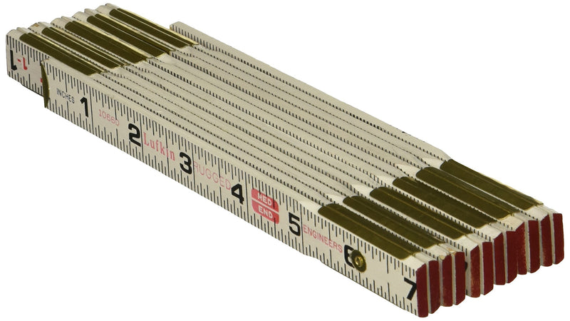 [Australia - AusPower] - Lufkin 1066DLN Wood Rule, 5/8X6', Redend Eng (3 Pack), Black 