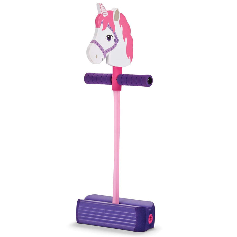 [Australia - AusPower] - Kidoozie Foam Unicorn Pogo Jumper – Fun and Safe Play – Encourages an Active Lifestyle – Makes Squeaky Sounds – For All Sizes, 250 Pound Capacity 