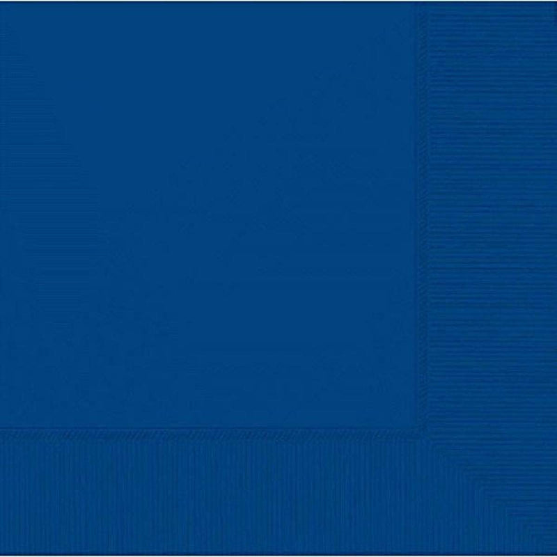 [Australia - AusPower] - Bright Royal Blue 2-Ply Luncheon Napkins - 6 1/2" x 6 1/2", 40 Ct 