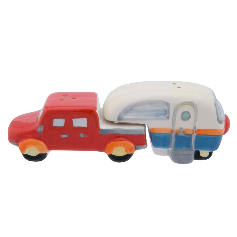 [Australia - AusPower] - Beachcombers Truck and Camper 6.25-inch Salt and Pepper, Multicolor 