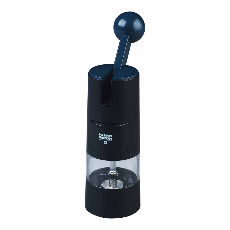 [Australia - AusPower] - Kuhn Rikon Adjustable Ratchet Grinder with Ceramic Mechanism for Salt, Pepper and Spices, 8.5 x 2.25 inches, Black 