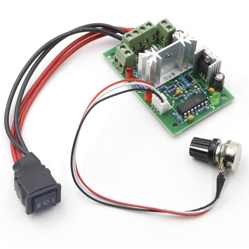 [Australia - AusPower] - RioRand Upgraded Adjustable DC Motor Speed PWM Controller 10V 12V 24V 30V Reversing Switch 120W 