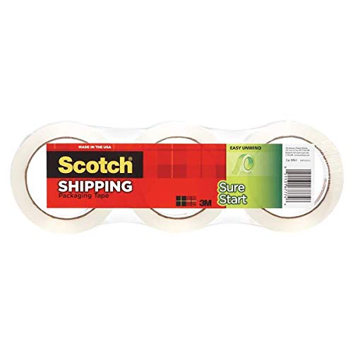 [Australia - AusPower] - Scotch® Sure Start Shipping Tape, 1 7/8" x 43.7 Yd, Pack of 3 