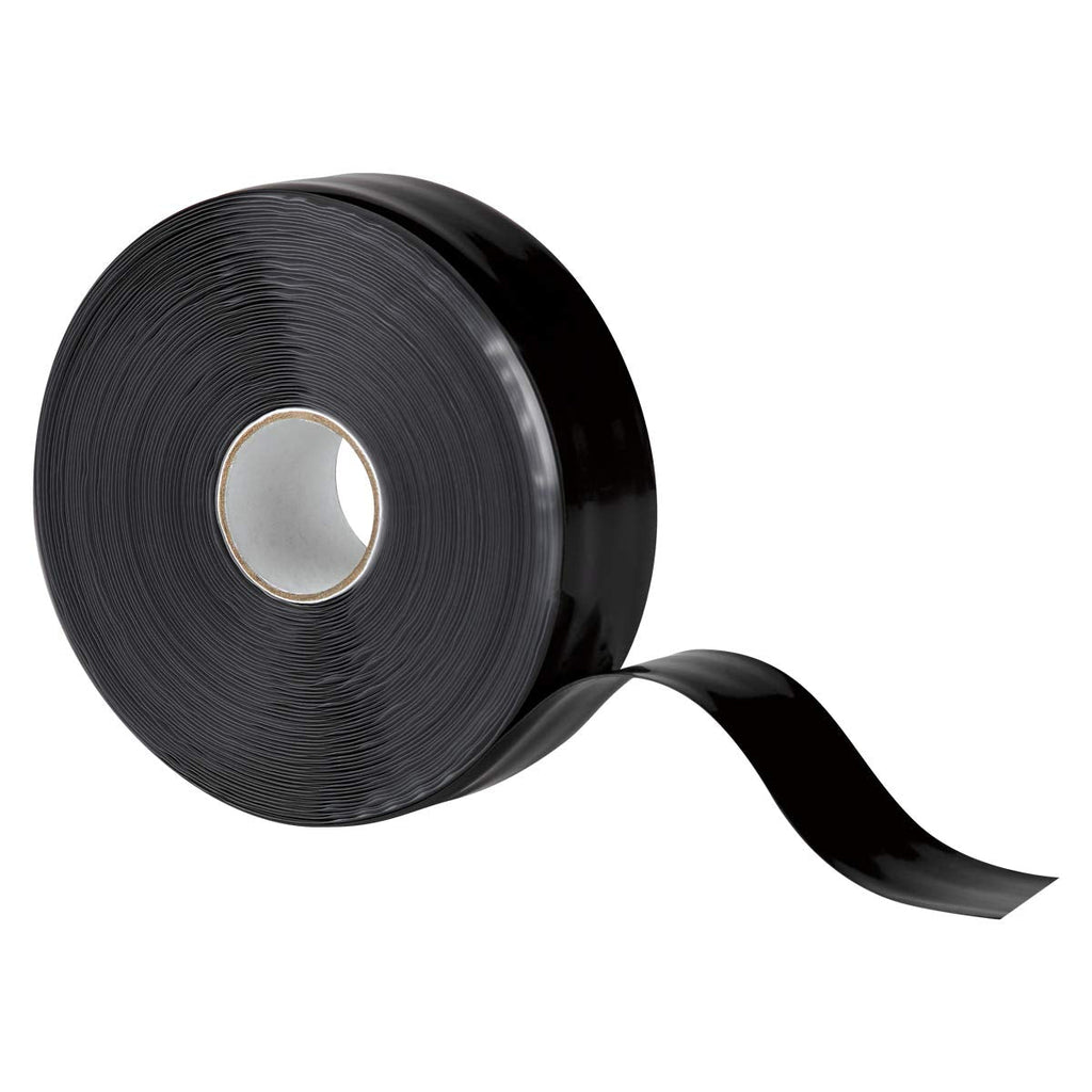 [Australia - AusPower] - X-Treme Tape TPE-X36ZLB Silicone Rubber Self Fusing Tape, 1" x 36', Triangular, Black 1" x 36' 