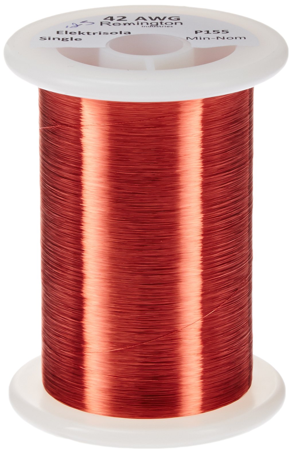 [Australia - AusPower] - Remington Industries 42SNSPR.25 42 AWG Magnet Wire, Enameled Copper Wire, 4 oz, 0.0026" Diameter, 12828' Length, Red 