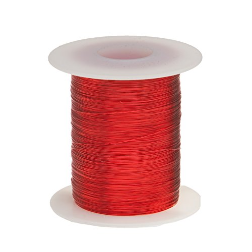 [Australia - AusPower] - Remington Industries 28SNSP.25 28 AWG Magnet Wire, Enameled Copper Wire, 4 oz, 0.0135" Diameter, 507' Length, Red 