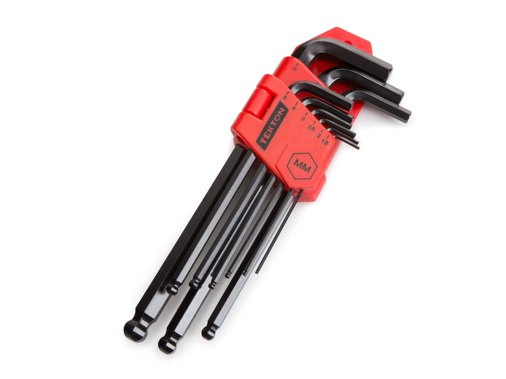 [Australia - AusPower] - TEKTON Ball End Hex Key Wrench Set, 9-Piece (1.5-10 mm) | 25271 9-pc. Metric 