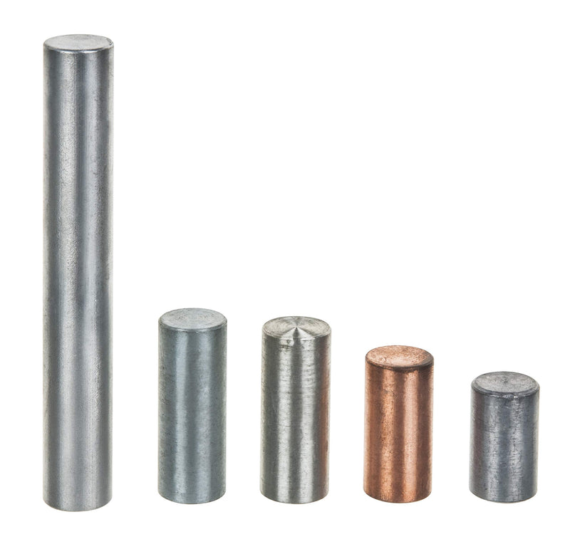 [Australia - AusPower] - 5pc Equal Mass Metal Cylinders Set - Zinc, Copper, Aluminum, Tin & Lead - for Studying The Relationship Between Density & Mass - Eisco Labs 