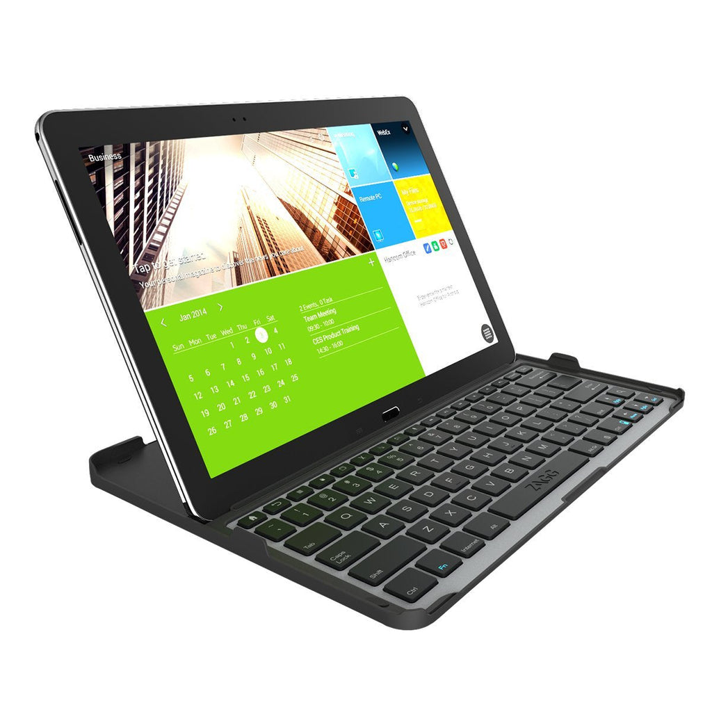 [Australia - AusPower] - ZAGG Cover Fit Case with Bluetooth Keyboard for Samsung 12.2 Inch Galaxy Note Pro or Tab Pro-Black Black Standard Packaging 