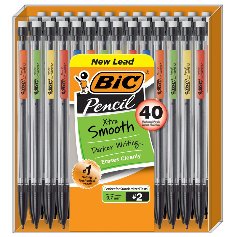 [Australia - AusPower] - BIC Xtra Smooth Mechanical Pencil, Medium Point (0.7mm), 40-Count 