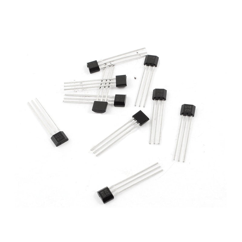 [Australia - AusPower] - uxcell 10pcs 3 Pins Unipolar Hall Effect Sensor Magnetic Detector 2.5-20V 