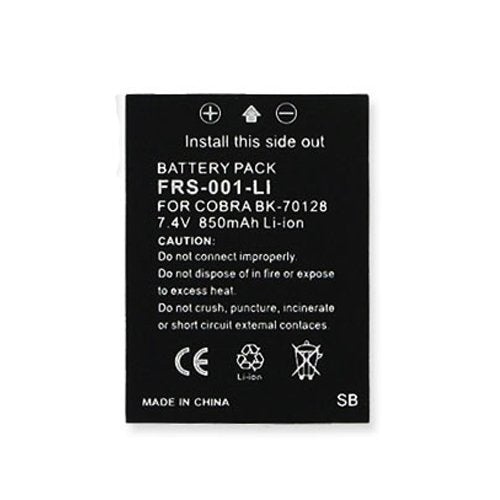 [Australia - AusPower] - FRS-001-LI Lithium-Ion Battery - Rechargeable Ultra High Capacity (850 mAh) - replacement for Cobra BK-70128, MN-0160001 Battery 