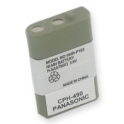 [Australia - AusPower] - EM-CPH-490 - Ni-MH, 3.6 Volt, 700 mAh, Ultra Hi-Capacity Battery - Replacement Battery for Panasonic HHR-P103 Cordless Phone Battery 