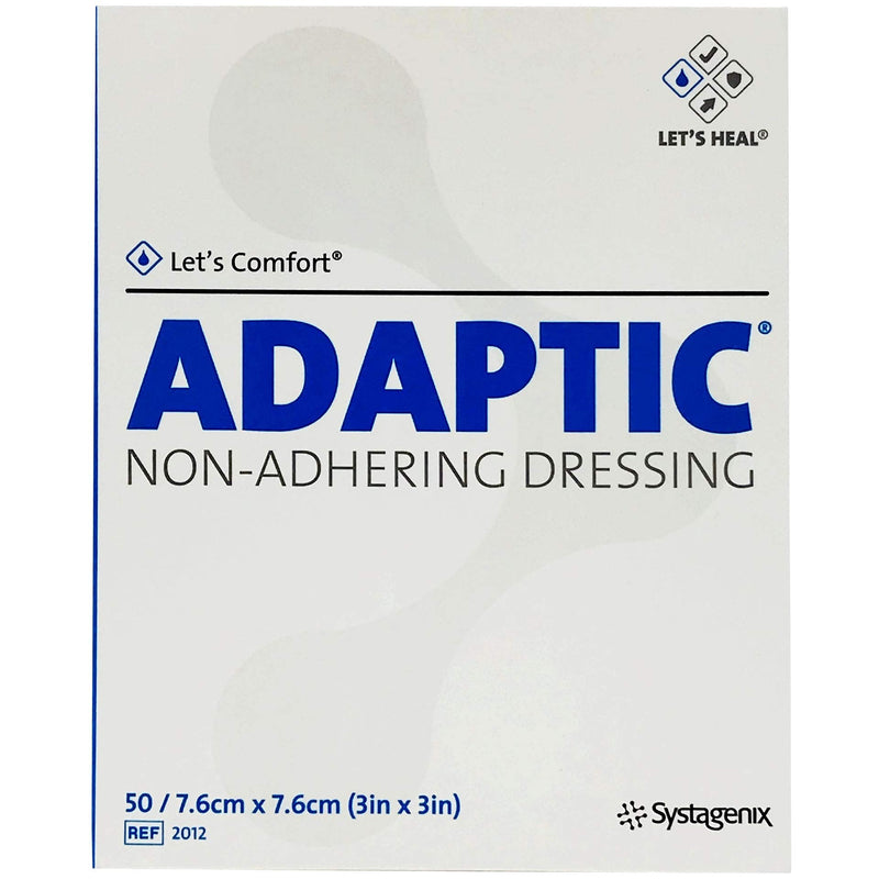 [Australia - AusPower] - Adaptic Non-Adherent Dressing 3" x 3" (Box of 50) 50 Count (Pack of 1) 