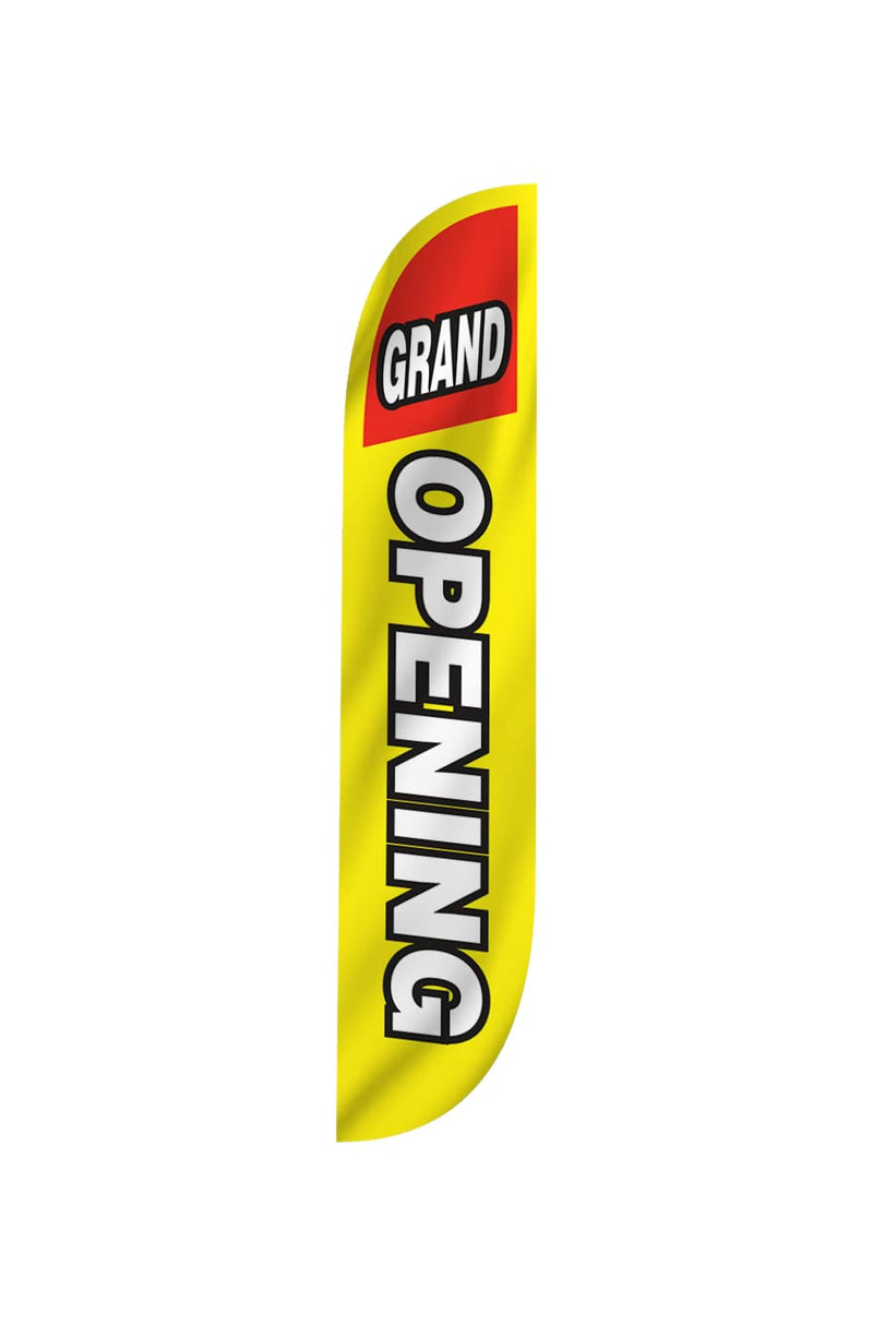 [Australia - AusPower] - LookOurWay Open Themed Feather Flag, 12-Feet (Hardware Not Included) Grand Opening Yellow 