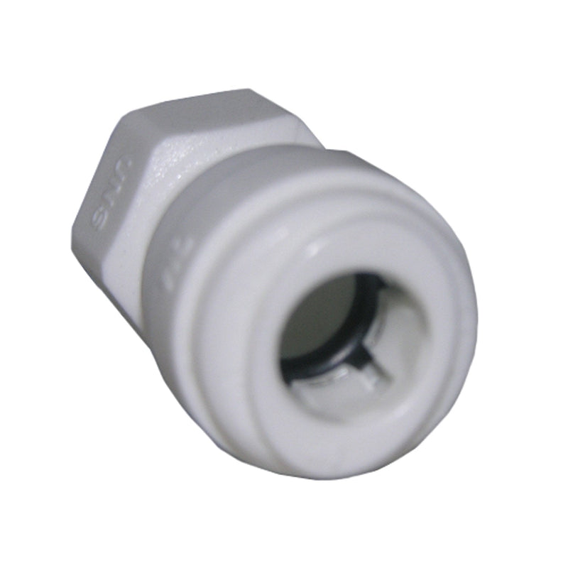 [Australia - AusPower] - LASCO 19-6181 Thread Adapter for Faucet Connection Push-in Fitting with 1/4-Inch OD Tube and 1/4-Inch Compression Female Thread, Plastic 