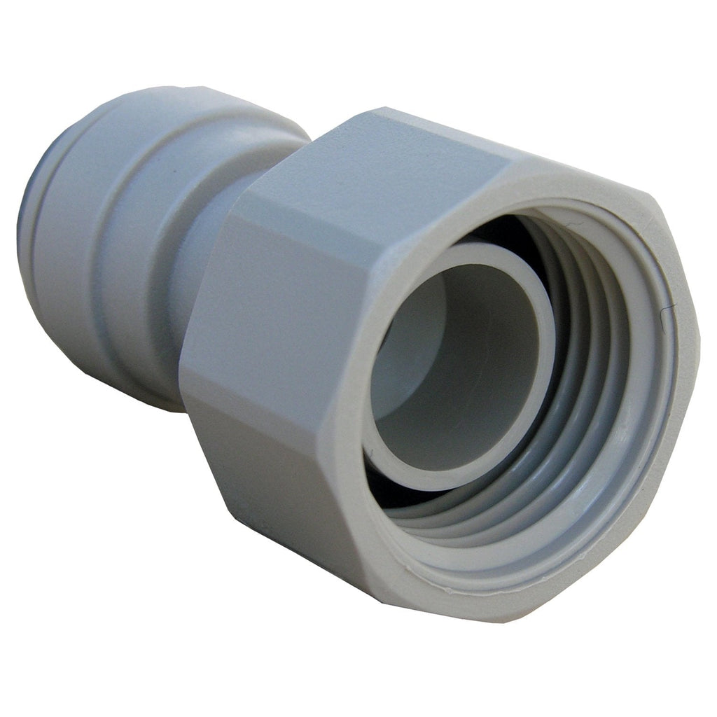 [Australia - AusPower] - LASCO 19-6193 Female Pipe Thread Adapter Push-in Fitting with 3/8-Inch OD Tube and 1/2-Inch, Plastic 