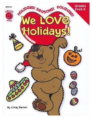 [Australia - AusPower] - We Love Holidays! Preschool - Kindergarten (8.5 x 11 inches) - an Activity Workbook to Turn Learning Important Skills and Information into a Celebration! Large (8.5" x 11") Grades Pre-k 