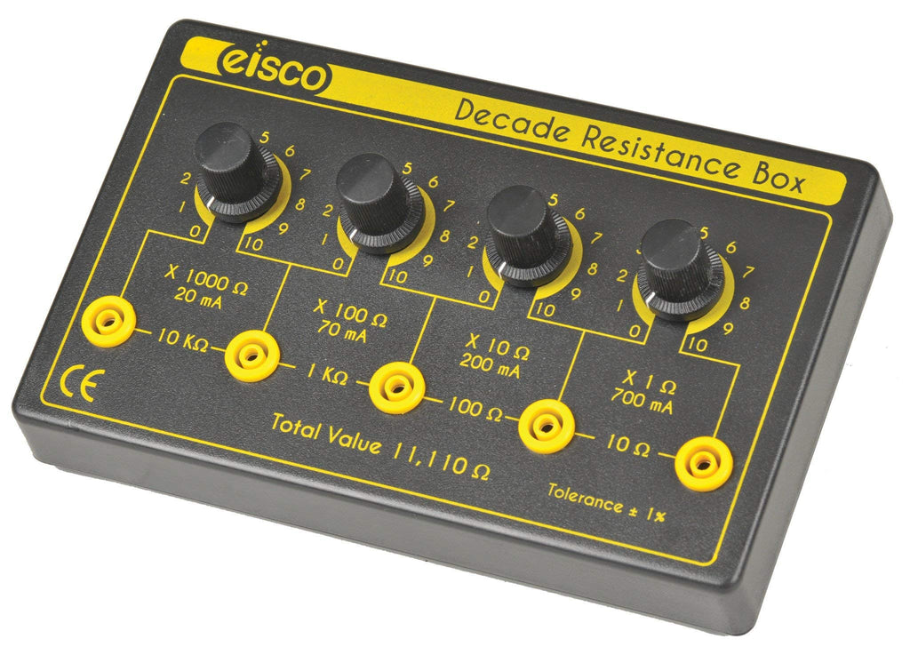[Australia - AusPower] - Decade Resistance Box - Ideal Substitution for Standard Resistors - Ranges Over Four Decades - 0 to 11,110 Ohms - Eisco Labs 