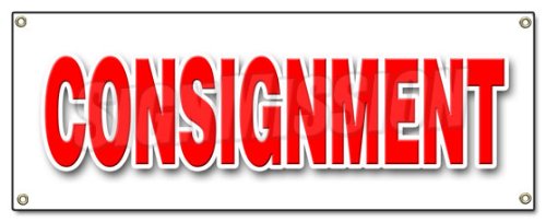 [Australia - AusPower] - Consignment Banner Sign Second Hand Name Brands Clothes Furniture Store 18''X 48" 