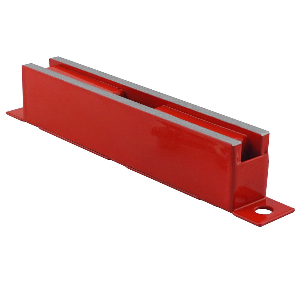 [Australia - AusPower] - Master Magnetics LM-100BC Magnet Catch, Industrial Type with Mounting Holes Powder Coated Red, 6" Length, 0.75" Width, 1.062" Height, 100 Pounds 